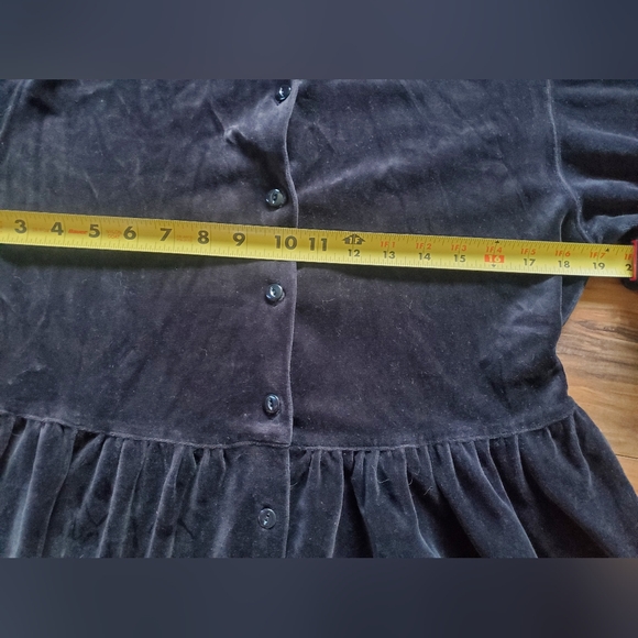 Vintage eddie bauer witchy black velvet dress pockets - Picture 7 of 10